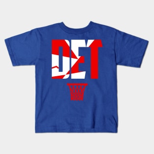 Throwback Detroit Basketball Kids T-Shirt